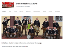 Tablet Screenshot of dicke-backe-attacke.de